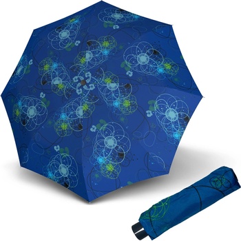 Doppler Mini Fiber Barcelona dámský skládací mechanický deštník modrý