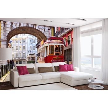 DIMEX ART Самозалепваща се флизелинова фототапета лисабон, португалия 375 x 250 см