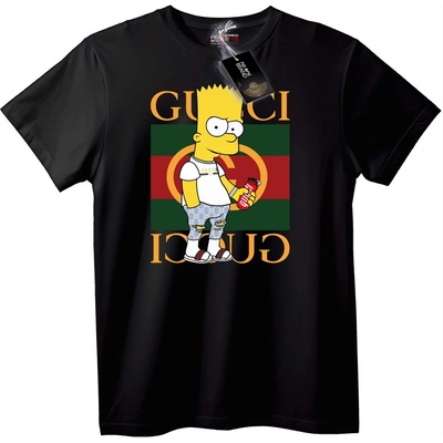 NOONEBRAND Тениска Барт Симпсон Gucci - L, White
