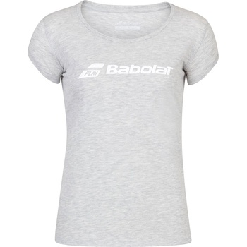 Image 1 of Babolat Women's Short-Sleeve Performance Gym Top - High Rise Hthr
