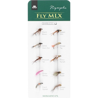 Mikado SADA - UMĚLÉ MOUCHY - NYMPHS - BARBLESS - 1 ks
