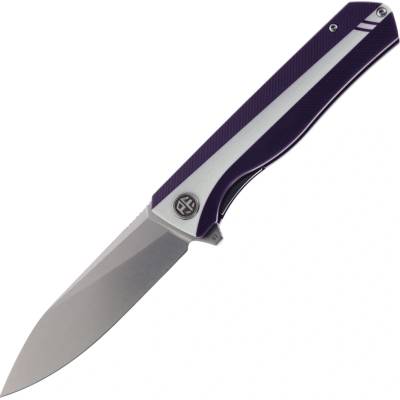 Petrified Fish PF818 Forward Stonewashed D2 White with Purple G10 PF818WPW