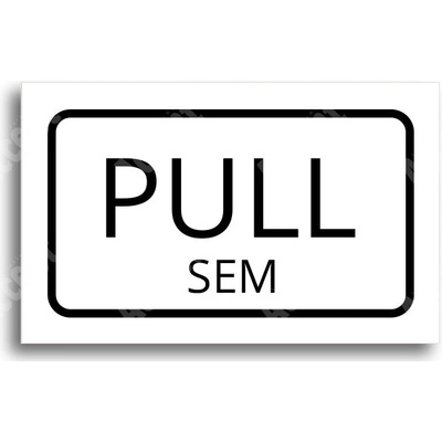 ACCEPT Tabulka SEM - TAM - typ 36 (80 x 50 mm) - bílá tabulka - černý tisk