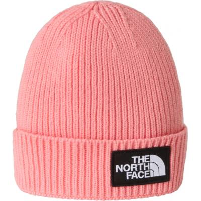 The North Face Детска зимна шапка (beanie) The north face Kid's TNF Logo Box Cuffed Beanie - Coral Crush - размер One Size (904-4518-0811)