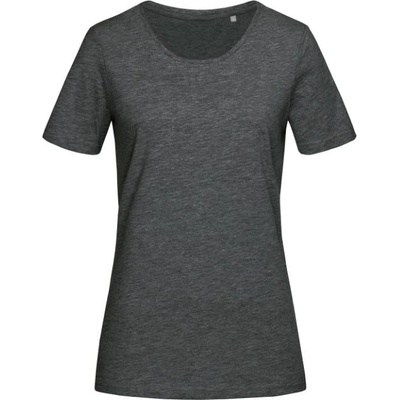 Stedman CREW NECK T LUX / Дамска тениска - тъмносива, хедър XS (057600b6300)