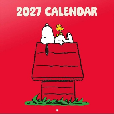 CurePink Oficiální nástěnný Snoopy 12 měsíců 30 x 30|60 cm [CP27003] 2027