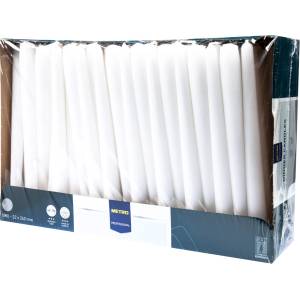 METRO Professional Свещ METRO PROFESSIONAL 2 x 24 см бяла 100 бр