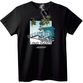 NOONEBRAND Тениска Long Beach Калифорнийски плаж - 7XL, White
