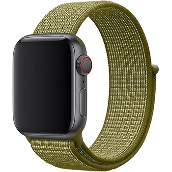 Eternico Airy pro Apple Watch 42mm / 44mm / 45mm Green Fig and Brown edge AET-AWAY-GrFiB-42