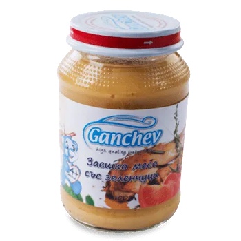 Image 1 of Ганчев пюре Заешко месо със зеленчуци