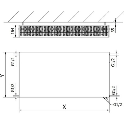 Mexen Flat CVF33 400 mm x 800 mm černý