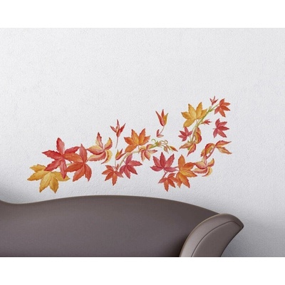 Crearreda Samolepicí dekorace WA S Virginia Crep. 59154 Podzimní listy psího vína 2 archy 15x31 cm
