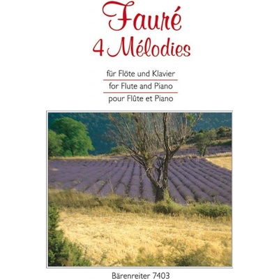 4 melódie pre priečnu flautu a klavír Fauré Gabriel