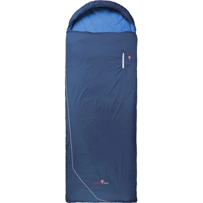 Grüezi bag Синтетичен спален чувал Grüezi Bag Biopod Wolle Camp Cotton Comfort Synthetic sleeping bag - Night Blue - размер bis 191 cm Körpergröße (514-1617-0111)