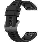Techsuit Каишка за Instinct 2S/2S Solar/Approach S70 42mm/fenix 7S Pro Sapphire Solar - Каишка за часовник QuickFit 20mm (W060) - Черен (KF2334867)
