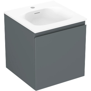 Mexen Orio шкаф за баня 45 cm с мивка Vela, 1 чекмедже, графит мат/бял мат - 91A10-04547-1-BF66-W23M01 (91A10-04547-1-BF66-W23M01)