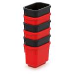 Prosperplast Пластмасови кутии 110x75x90mm Черно/червено 6бр (KTIS11-S411/3020)