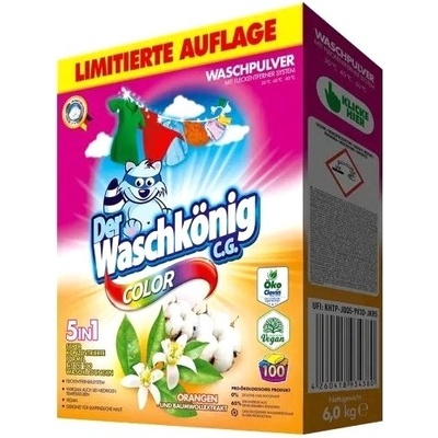Waschkönig prací prášek Color Orangen & Baumwolle 6 kg 100 PD