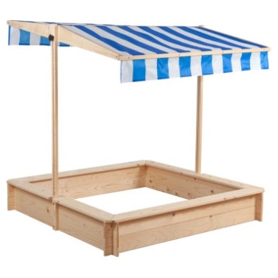 John Dřevěné pískoviště se stříškou 118 x 118 cm