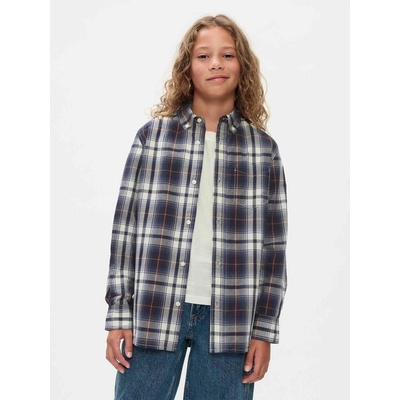 GAP FA24 LS Poplin tmavo modrá