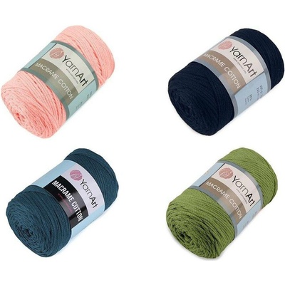 Pletací příze Macrame Cotton 250 g Varianta: 21 (787) zelená khaki stř., Balení: 1 ks 44265/89686/211113