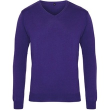 Premier Workwear pánský pletený svetr PR694 purple