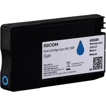 Ricoh Касета с мастило RICOH IJM C180F, 1600 копия, Cyan (408518)