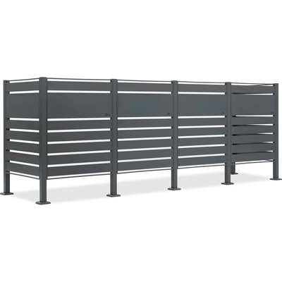 CoverTech Puzdro pre 4 120 l alebo 240 l odpadkové koše Halen antracit