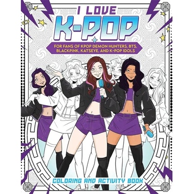I Love K-Pop Coloring and Activity Book