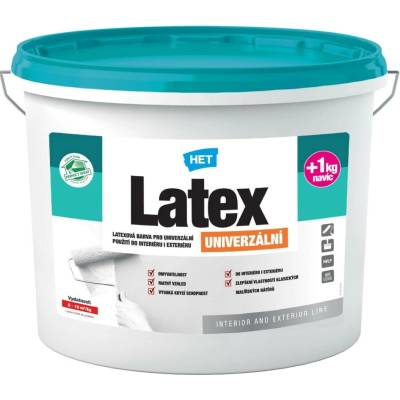 Disperzní malířská barva HET Latex univerzální 5+1kg