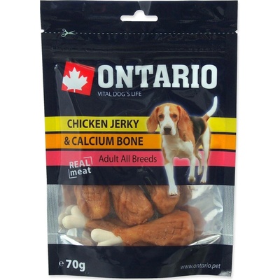 Ontario vápníková kost obalená kuřecím pamlsek pro psy 70 g