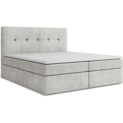 Makamii Palta boxspring postel stříbrná 140x200