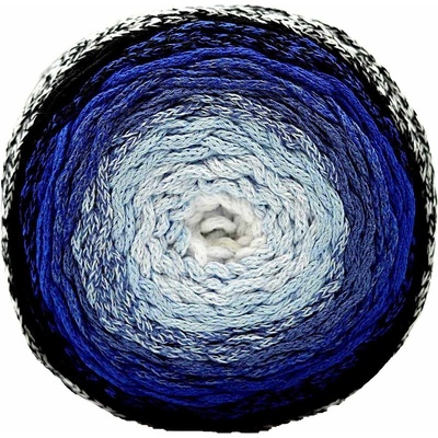 Chainy Cotton Cake ReTwisst 46 bílá a variace modré
