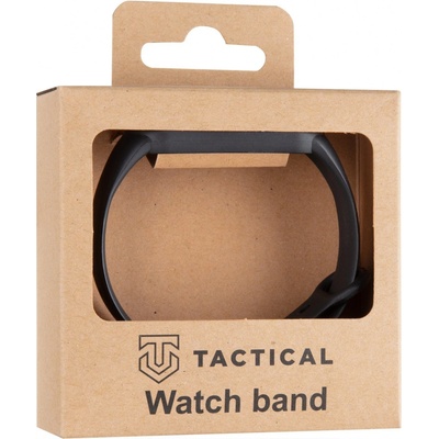 Tactical 661 Silikonový Řemínek pro Xiaomi Mi Band 5 Black – Zbozi.Blesk.cz