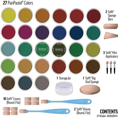 PanPastel sada suchých pastelů 27 shades