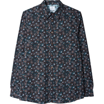 PS Paul Smith Риза с дълъг ръкав PS Paul Smith Men's Floral Long Sleeve Shirt - Black 79