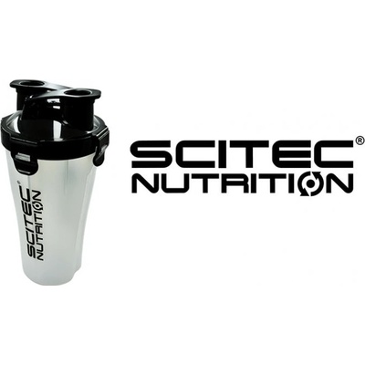 Scitec Nutrition Scitec DUAL SHAKER 700 ML průsvitný