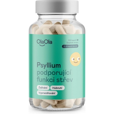 OlaOla Psyllium podporujúce funkciu čriev 100 kapsúl