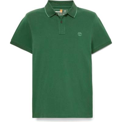 Timberland Мъжка поло тениска Timberland Millers River Printed Neck S/S Polo shirt - Pineneedle (216-8623-0212)