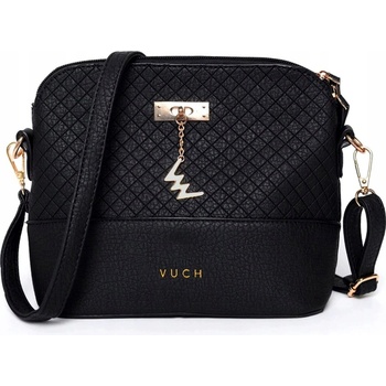 Vuch kabelka kabelka cez rameno ekologická koža čierna