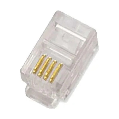 NINIGI Konektor RJ9 zástrčka 4 PIN vývody 4p4c na kabel