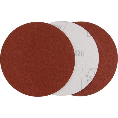 Brúsny papier so suchým zipsom 125mm, P120, 3ks