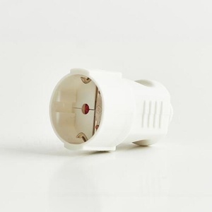 EUROLAMP Щепсел Шуко от Eurolamp, 16А, 220-240V, 3840W, 50/60Hz, бял цвят (12394)