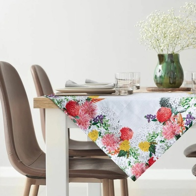 Eurofirany Obrus SUMMER 03 s kvetmi prírodna Polyester 85x85 cm