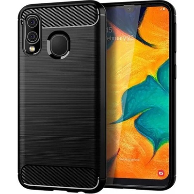 Samsung Силиконов калъф кейс Forecell Carbon за Samsung A40, черен
