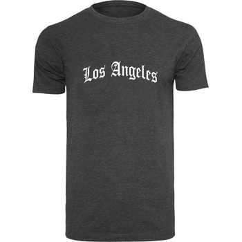 Mister Tee Тениска Los Angeles Wording Tee charcoal XXLUB-MT1578-00091 - Тъмносив, размер XS