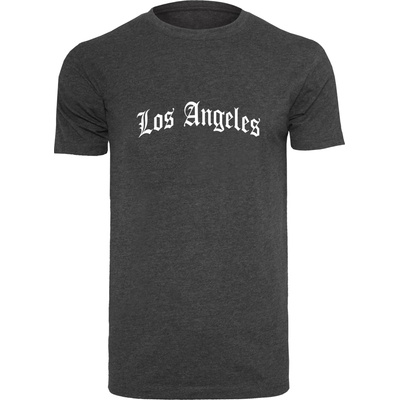 Mister Tee Тениска Los Angeles Wording Tee charcoal XXLUB-MT1578-00091 - Тъмносив, размер XS