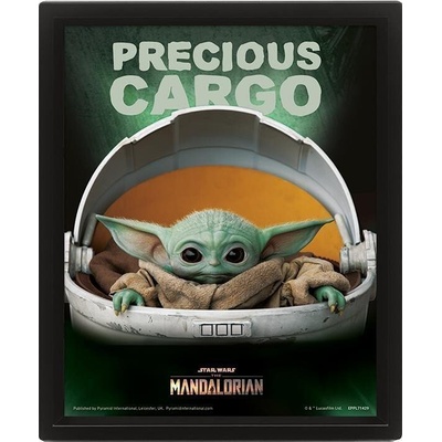 Star Wars : Mandalorian Precious Cargo - 3D Obraz s rámem 3D Obraz (s rámem)