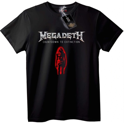 NOONEBRAND Тениска Megadeth Обратно броене до унищожение - 4XL, White