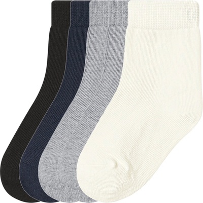 Lupilu Dětské ponožky s BIO bavlnou, 5 párů bílá / šedá / navy modrá / černá – Zbozi.Blesk.cz